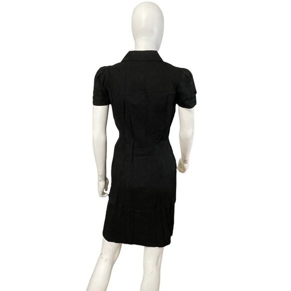 ABS by Allen Schwartz Black Button Dress Size 4 - Picture 6 of 10